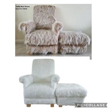 Faux Fur Fabric Adult Chair &
