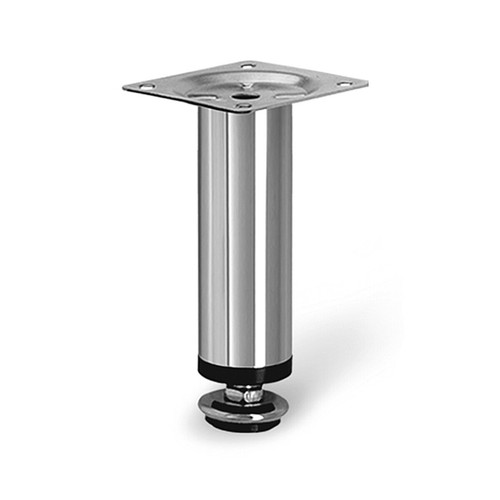 Chrome adjustable plinth leg - chrome,