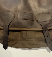 Barbour Tarras Wax Leather Bag  Brown Satchel Shoulder Crossbody