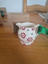 EMMA BRIDGEWATER  TINY JUG  2017 CHRISTMAS JOY STAR  1ST QUALITY TREE DECORATION