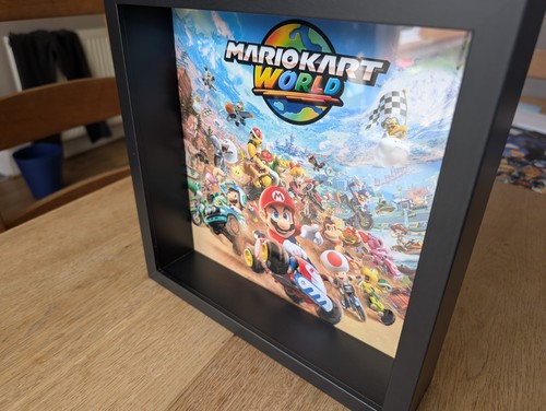 Mario kart world poster framed - world,