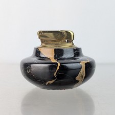 Vintage Art Deco Black Portoro