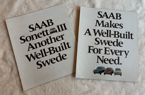 Nos saab 1970 sales - 1970, brochures