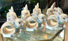 (7) Vtg. Easter Bunny Ceramic