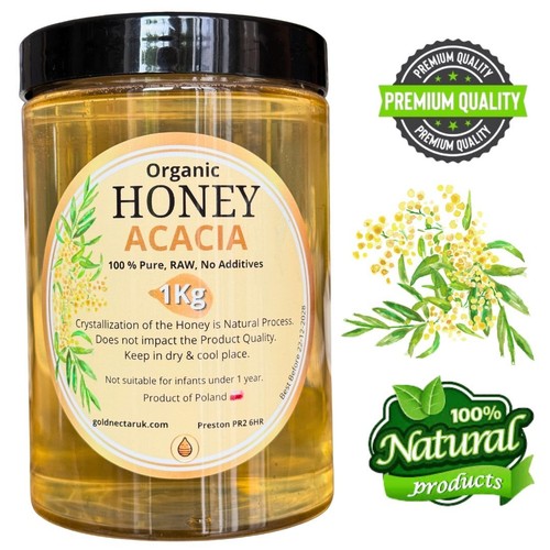 1kg acacia honey - 1kg, 100%