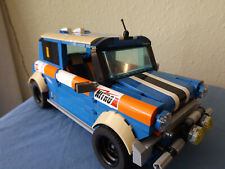CUSTOM BUILD USING GENUINE LEGO PARTS BLUE  MINI COOPER LIKE 10242 /AS RALLY CAR