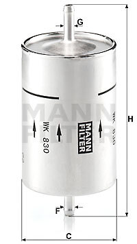 New fuel filter - new,