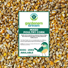 GardenersDream Mixed Poultry Corn - Deluxe Feed For Chicken Geese Duck Seed Food