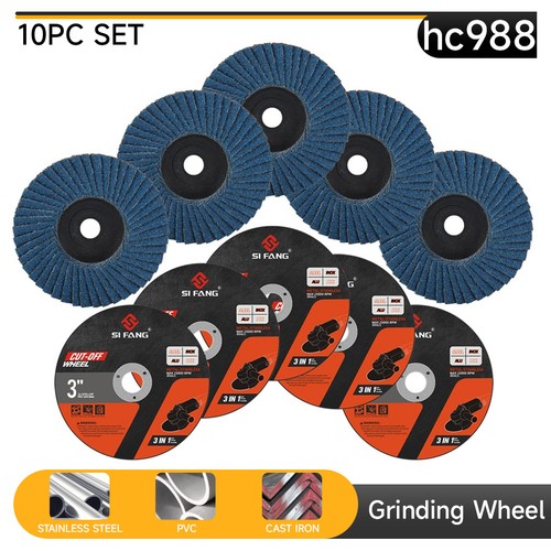 10pc 3in cutting disc flap - disc,