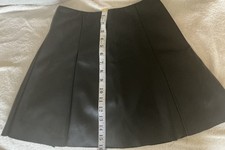 Ladies black faux leather mini - ladies,