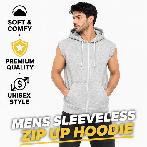 Men sleeveless hoodie - men's,