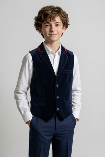 Sirri boys velvet waistcoat - boys,