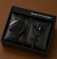 Men’s Black Watch Gift Set
