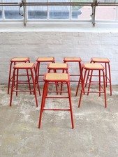 Vintage French Stackable School Stools
