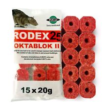 Rat & Mouse Poison Bait Blocks (300g) Maximum Lethal Strength Big Blocks!