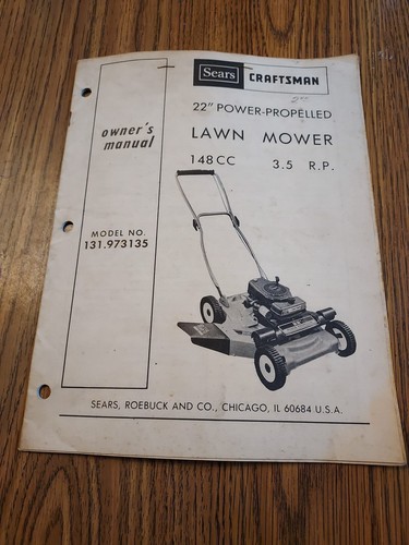 Vintage owners manual - vintage, sears