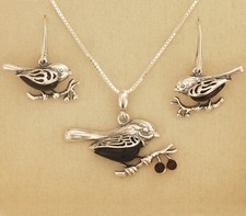 Cherry Amber ROBIN Sterling