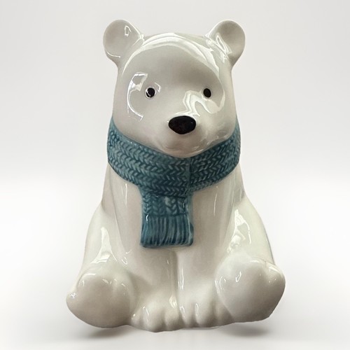 White polar bear ceramic - polar,