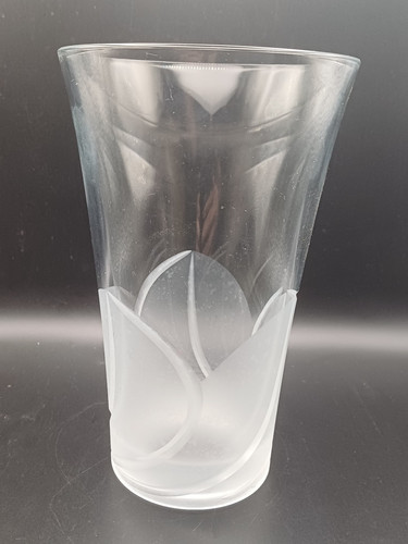 Clear frosted cut - cut, glass
