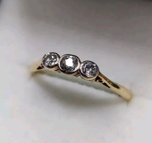 18ct gold platinum - , deco