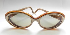 Vintage 1960s Tortoiseshell & Pearly Frame Polaroid Sunglasses Prescription Lens
