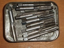 12 Imperial Taps Joblot UNC,BSF,UNF,BSW, Good quality brands SKF, Dormer, etc 12