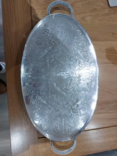 Vintage silver plated footed - vintage,