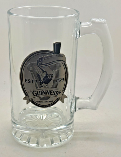Guinness glass tankard with - glass,