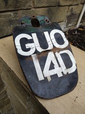   BSA BANTAM D7/10/14 REAR NUMBER PLATE 