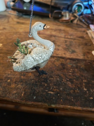 Gisela graham glitter swan - gisela,