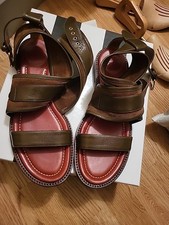 CHLOE KHAKI SANDALS NEW 39.5