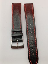 Gents 18mm OMEGA Replacement Watch Strap Silver Buckle