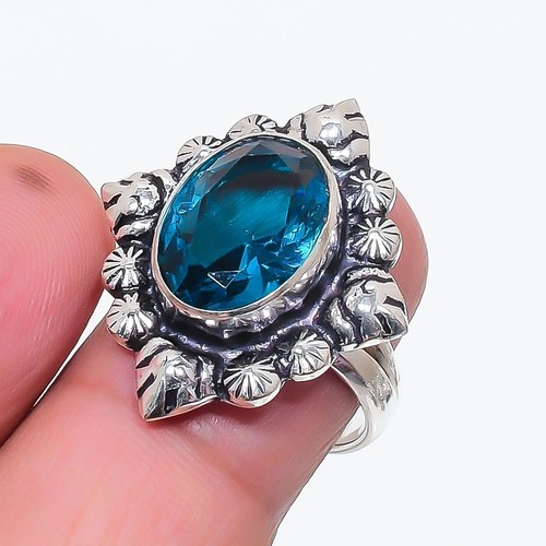 London blue topaz - topaz, 925
