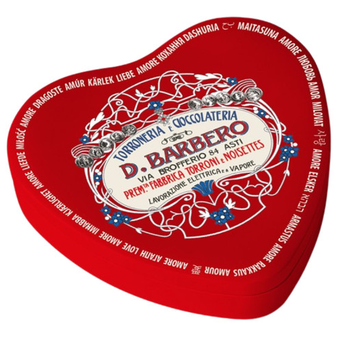Barbero heart shaped tin - d.,