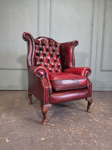 Oxblood red leather - red,