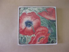 4 Pimpernel Poppies Coasters ~ Unused