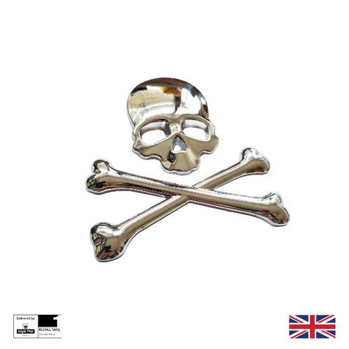 Chrome metal skull and - metal,
