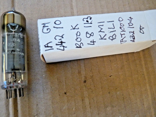 Mullard el84 halo getter - mullard,