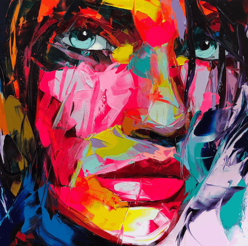 Modern colourful canvas wall - modern,