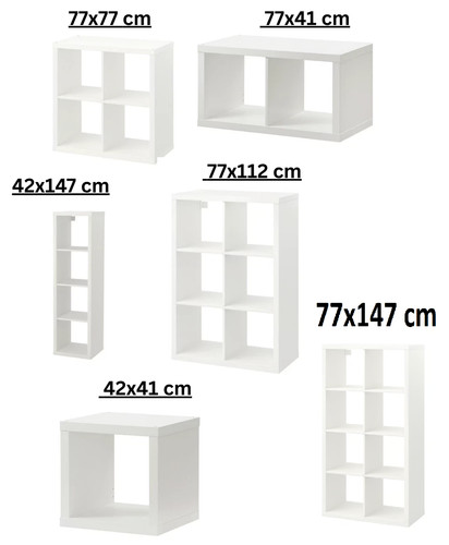 Ikea kallax white shelving - ikea,