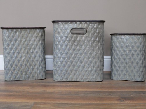 Set galvanised metal zinc - 3,