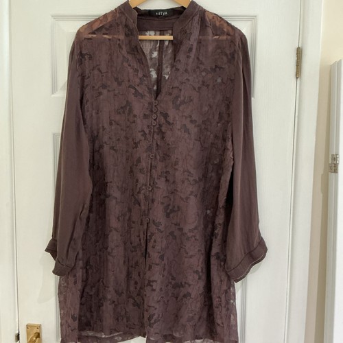 Nitya burnout print silk - nitya,