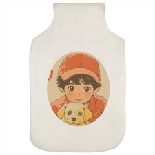 'Cute Boy and Puppy' Hot Water