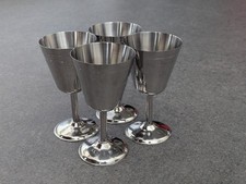 Set of 4 Vintage Stainless