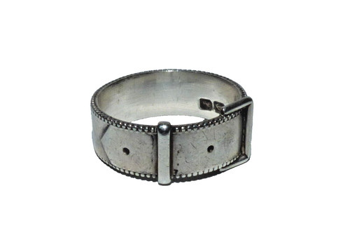 Victorian silver belt buckle - victorian,