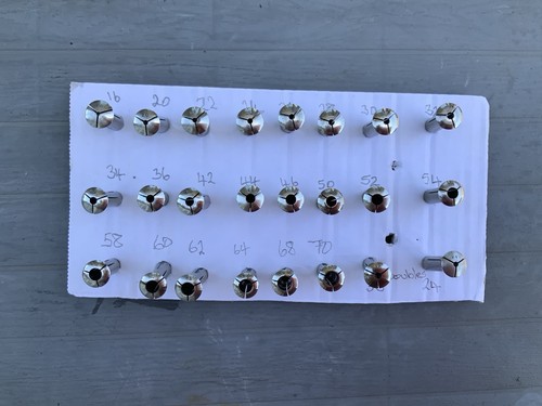 Watchmakers lathe 8mm collets - watchmakers,