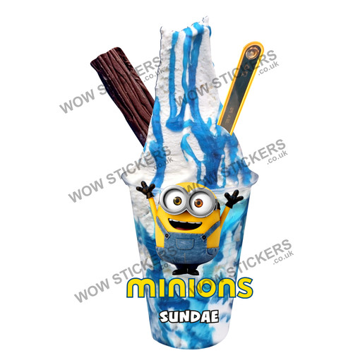 Ice cream van sticker - , minions