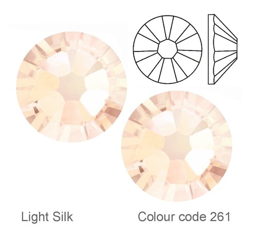 Swarovski crystals light - crystals, silk