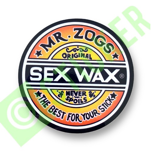1980s sex wax sticker - wax, premium