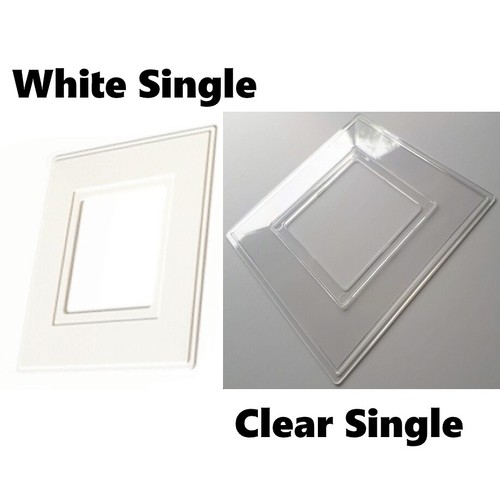 Single white clear socket - /,